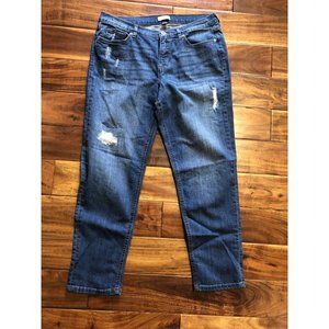 Great Northwest Indigo Jeans Denim Size 12 Med Wash Capri Women's Denim